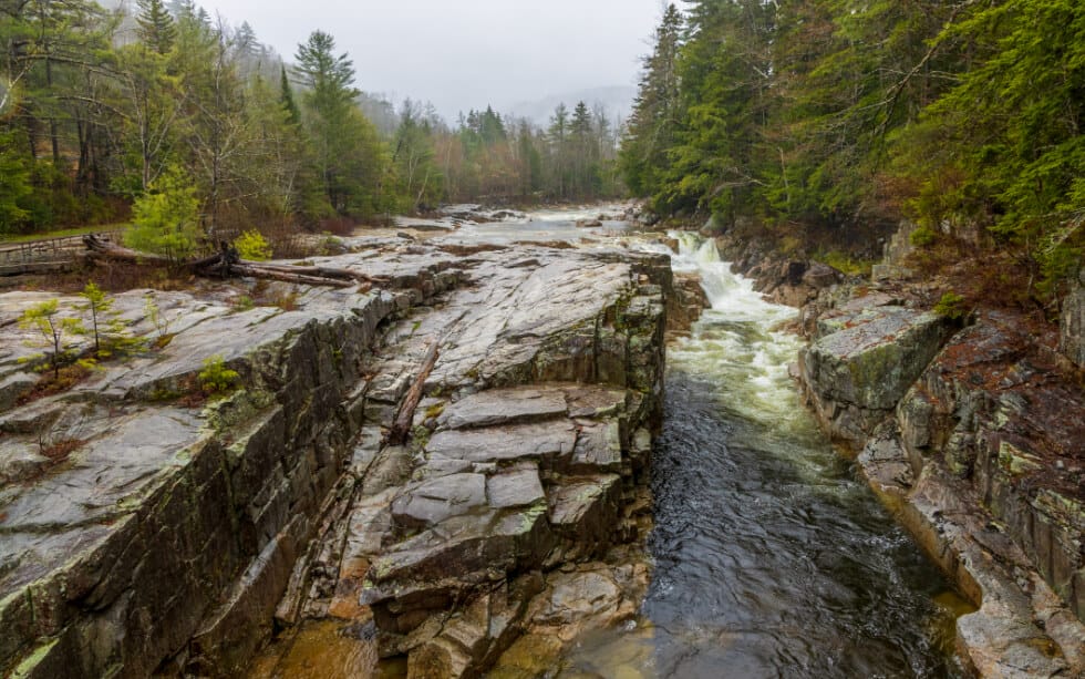 Rocky Gorge in the White Mountain State Park of New Hampshire